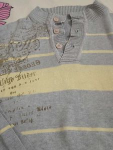 Striped Grey Pullover