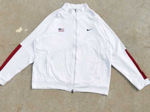 Nike White USA Track Jacket