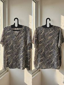 Stylish Printed Button-Up Shirt
