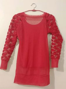 Red Net Top