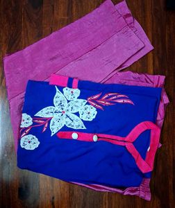 Vibrant Blue Kurta palazzo set