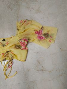 Cute Yellow Crop Top