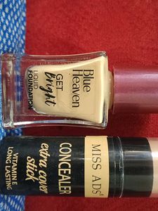 Blue Heaven Foundation &amp; Miss Ads Concealer