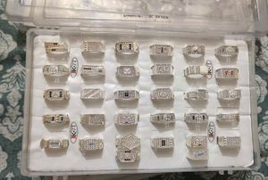 Men's Designer Rings Set pure silver