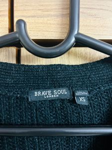 BRAVEL SOUP ORIGINAL BLACK CARDIGAN
