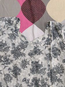 Floral Print Kurta with Pants Set