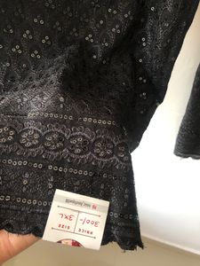 🌸PRICE DROP 🌸Black Sequence Work Plazo