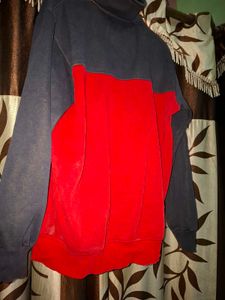 Men's Red &amp; Navy Duffle Jacket (winter's wear).