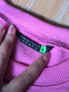 Pink "Angel Face" Graphic Sweatshirt