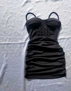 Black corset Mini Dress