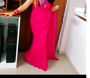 Beautiful Pleated Saree..