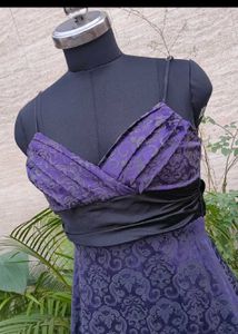 Elegant Purple Party Dress