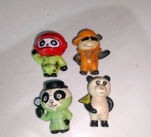 Rare Gems Pandas Set of 4