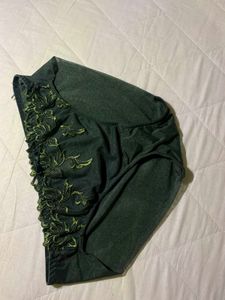 Women's Dark Grey Floral Briefs