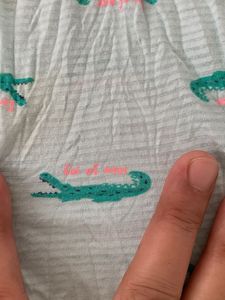 Cute Alligator Print Baby Pants