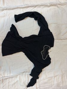 Elegant Black Sheer Top