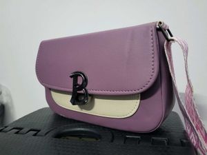 Stylish Lavender and Cream Crossbody Bag