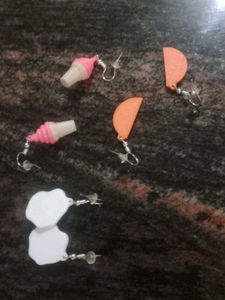 Modern Cute Food Theme Earrings Set