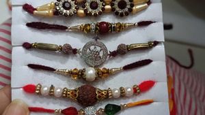 assorted different rakhis