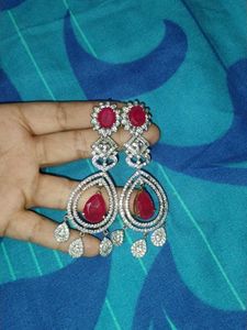Exquisite Ruby &amp; Diamond Drop Earrings