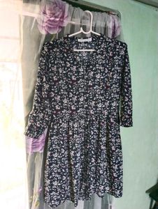 Length 34,Floral Print Midi Dress