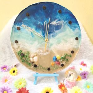 Ocean Resin Art Clock
