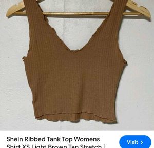 Very Beautiful Shein Ribbed Tank Top