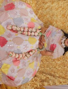 Beautiful Embellished haldi Lehenga Choli