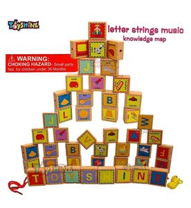 Wooden Alphabet &amp; Picture Blocks