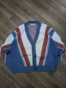Striped Knit Cardigan