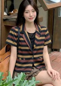 New with tag Striped Short Sleeve Blazer