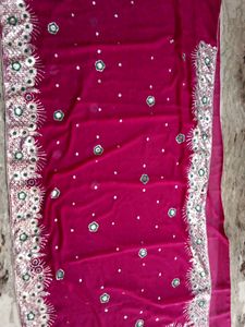 Rani Colour Brand New Saree