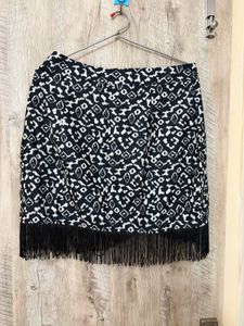Boho Fringe Mini Skirt