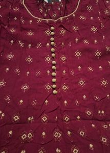 🏵️Burgundy Kurta