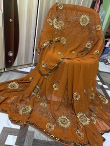 Embroidered  Sari