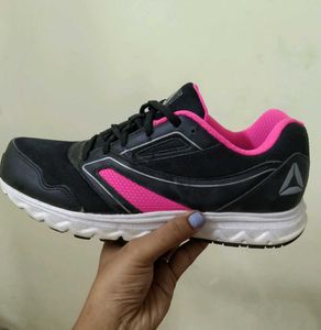 Reebok Black & Pink Sports Shoes