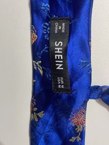 Royal Blue Bikini Set of 2 with Floral Print