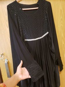 New Mermaid shape Elegant Black Abaya Dress