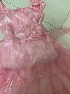 Pretty Pink Tiered Ruffle Dress