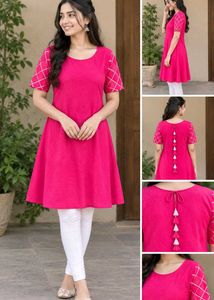 Short Pink kurti upto xl size