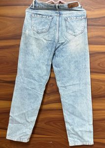 Light Wash Distressed Denim Jeans