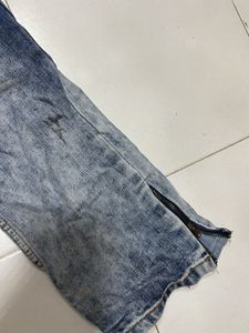 Distressed Blue Wash Jeans