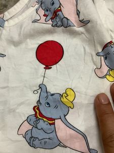 Cute Dumbo Print Pajamas