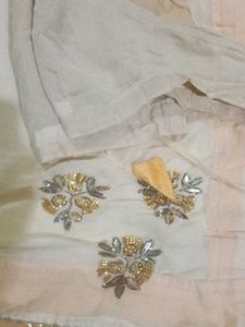 Embroidered saree with blouse