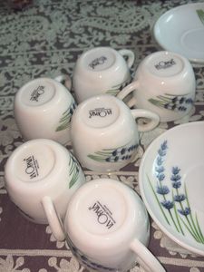 Laopala Lavender Tea Set - 6 Cups &amp; 5 Saucers