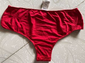 New Tezenis Red Brief-sheer lace front