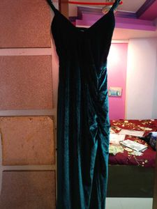 Teal Ruched Bodycon dress