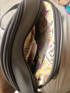 Circular Plaid Crossbody Bag