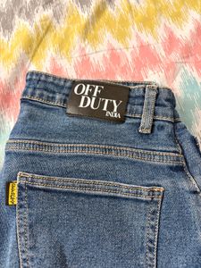 Wide Leg Blue Denim Jeans