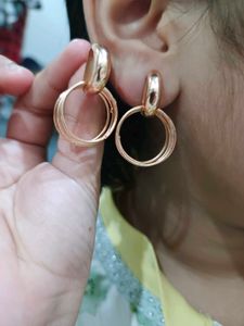 Rose Gold Hoop Earrings